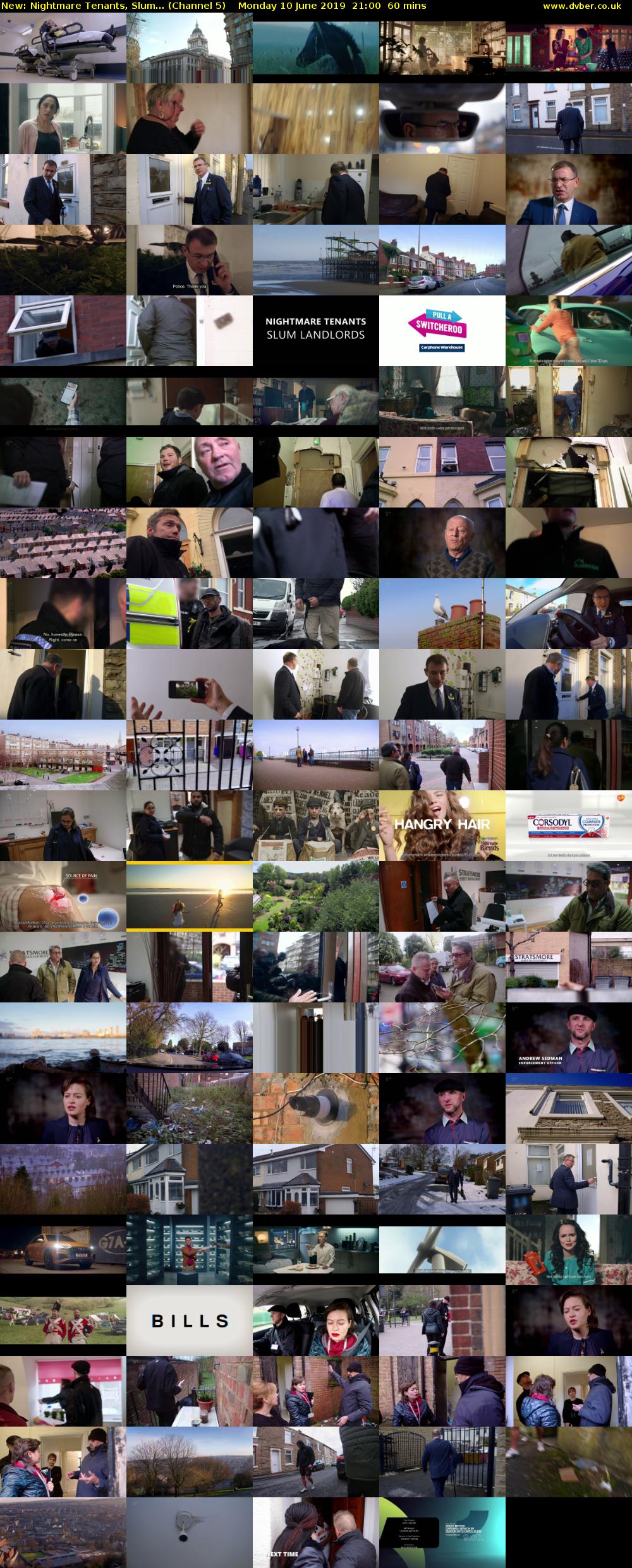 Nightmare Tenants, Slum... (Channel 5) Monday 10 June 2019 21:00 - 22:00