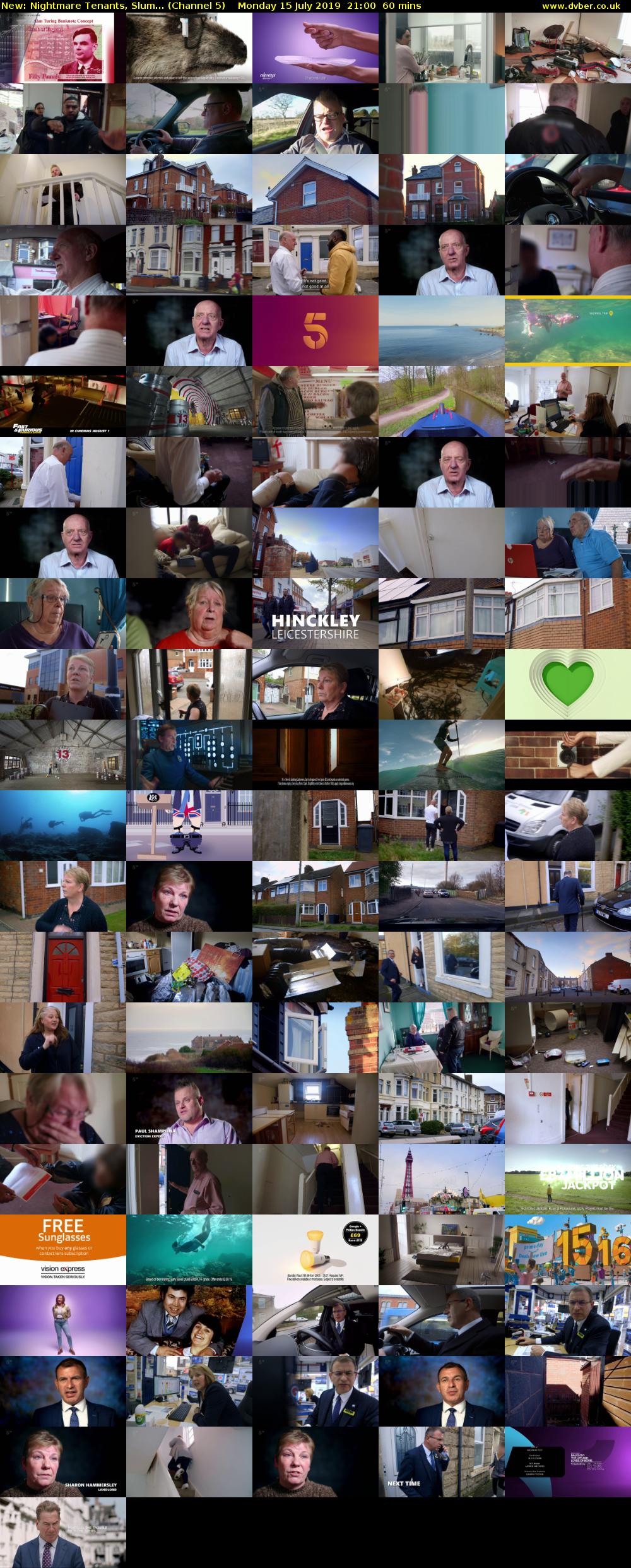 Nightmare Tenants, Slum... (Channel 5) Monday 15 July 2019 21:00 - 22:00