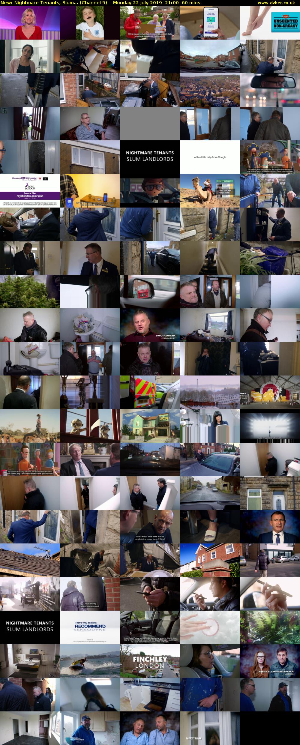 Nightmare Tenants, Slum... (Channel 5) Monday 22 July 2019 21:00 - 22:00