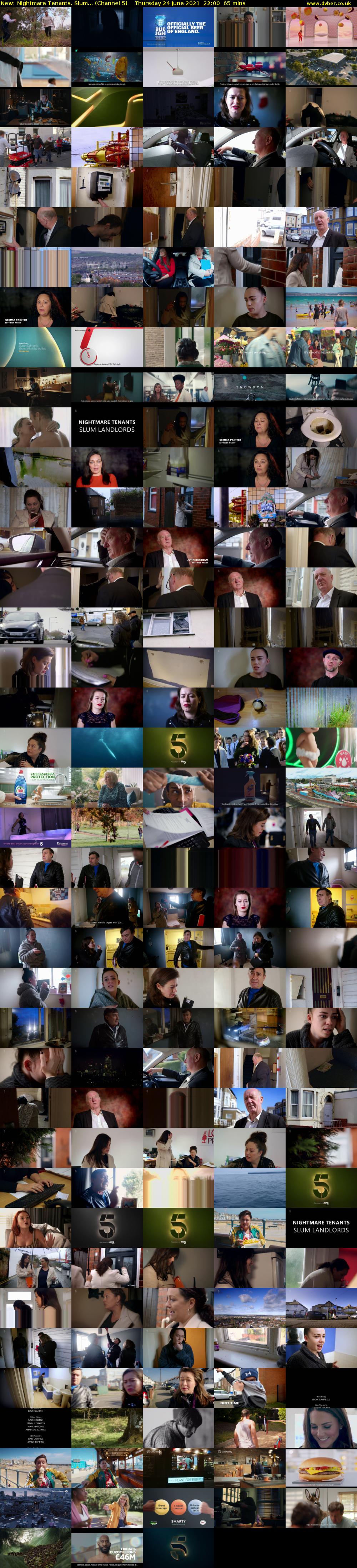 Nightmare Tenants, Slum... (Channel 5) Thursday 24 June 2021 22:00 - 23:05