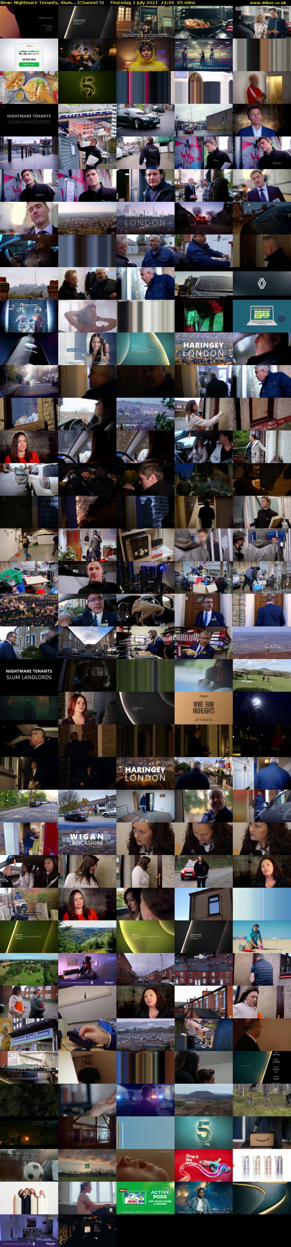 Nightmare Tenants, Slum... (Channel 5) Thursday 1 July 2021 22:00 - 23:05