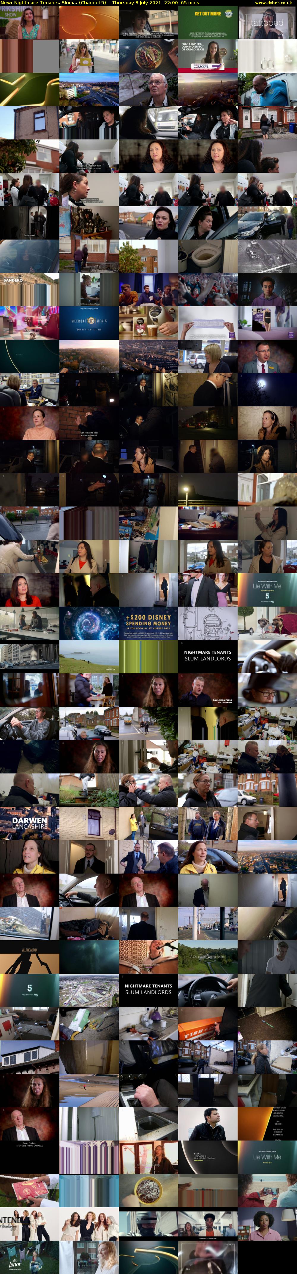 Nightmare Tenants, Slum... (Channel 5) Thursday 8 July 2021 22:00 - 23:05