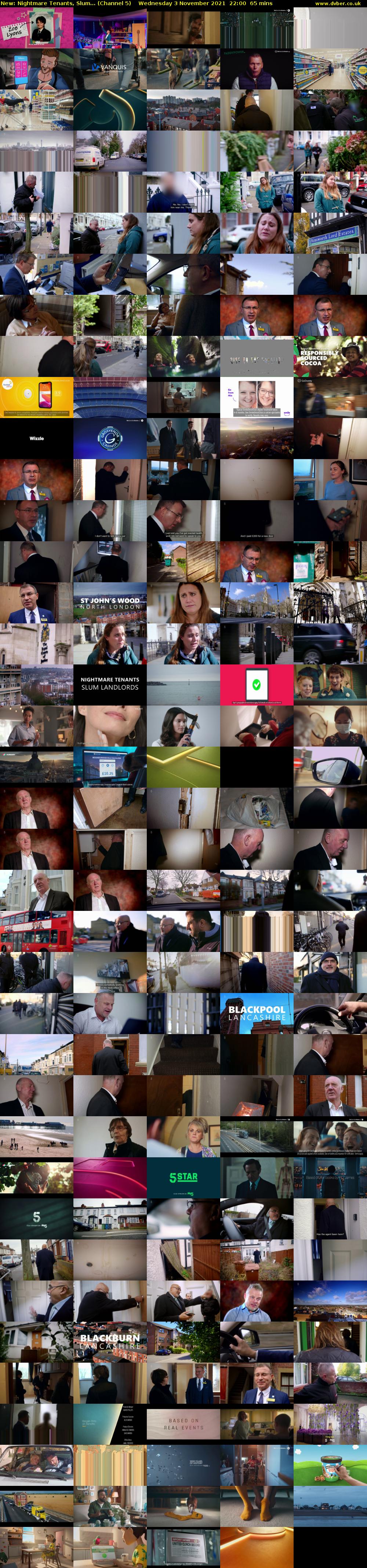 Nightmare Tenants, Slum... (Channel 5) Wednesday 3 November 2021 22:00 - 23:05