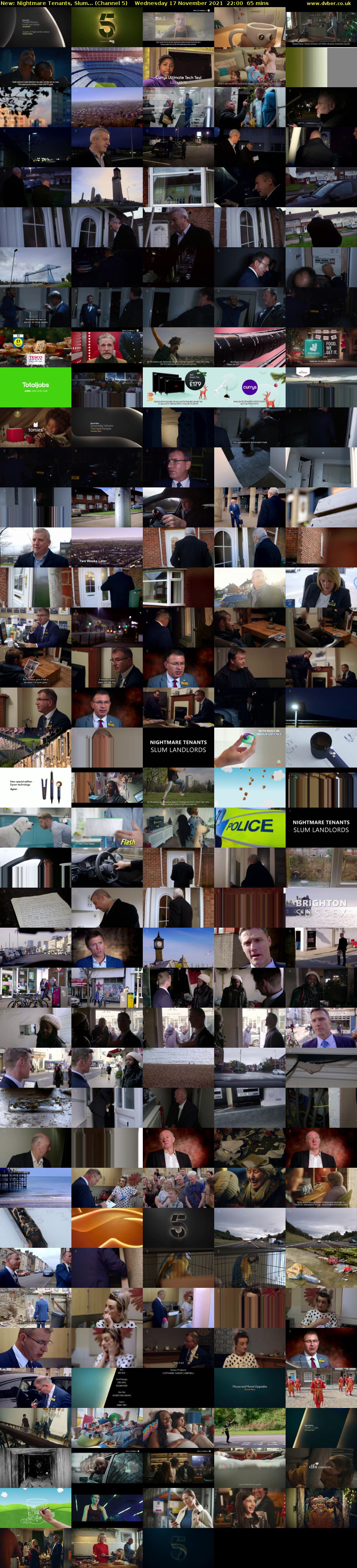 Nightmare Tenants, Slum... (Channel 5) Wednesday 17 November 2021 22:00 - 23:05