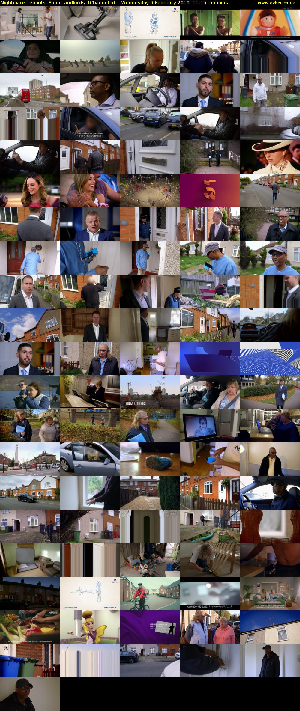 Nightmare Tenants, Slum Landlords  (Channel 5) Wednesday 6 February 2019 11:15 - 12:10