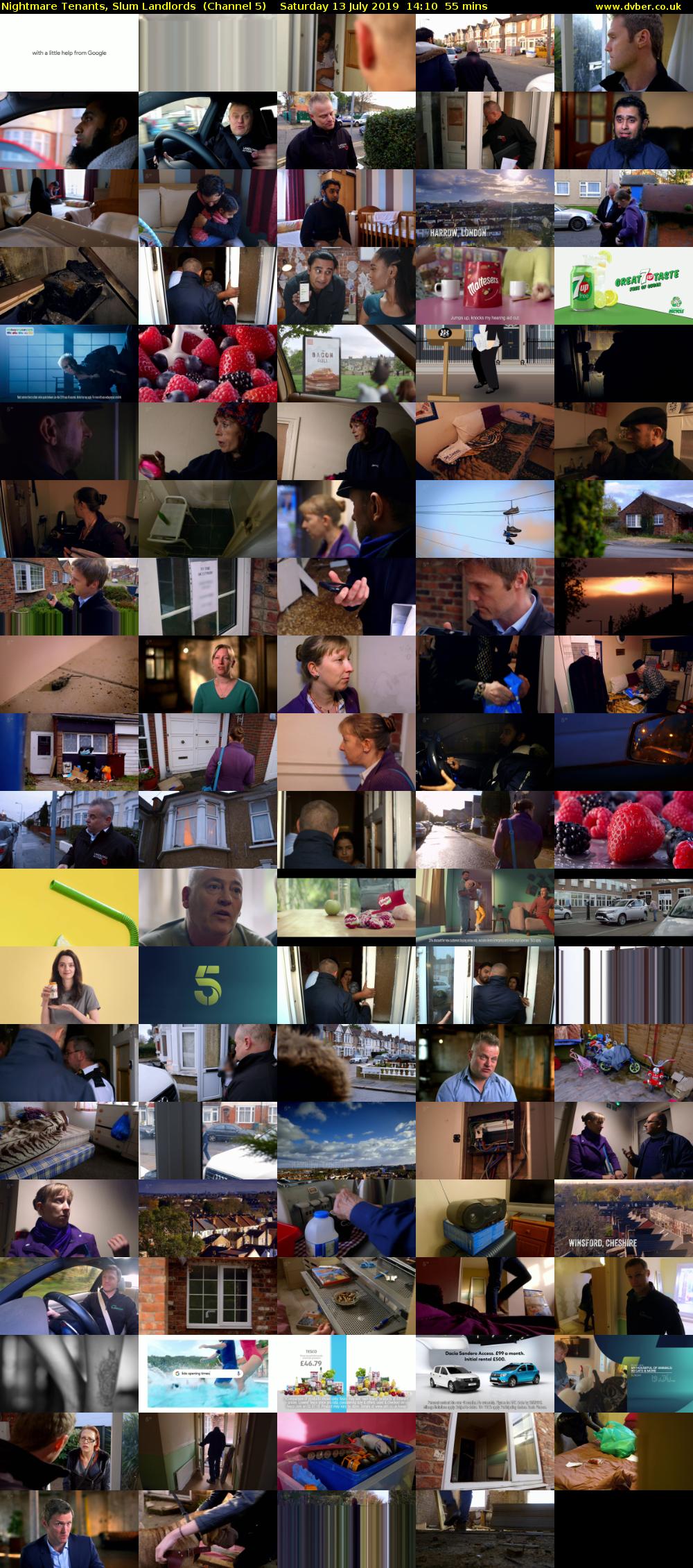 Nightmare Tenants, Slum Landlords  (Channel 5) Saturday 13 July 2019 14:10 - 15:05
