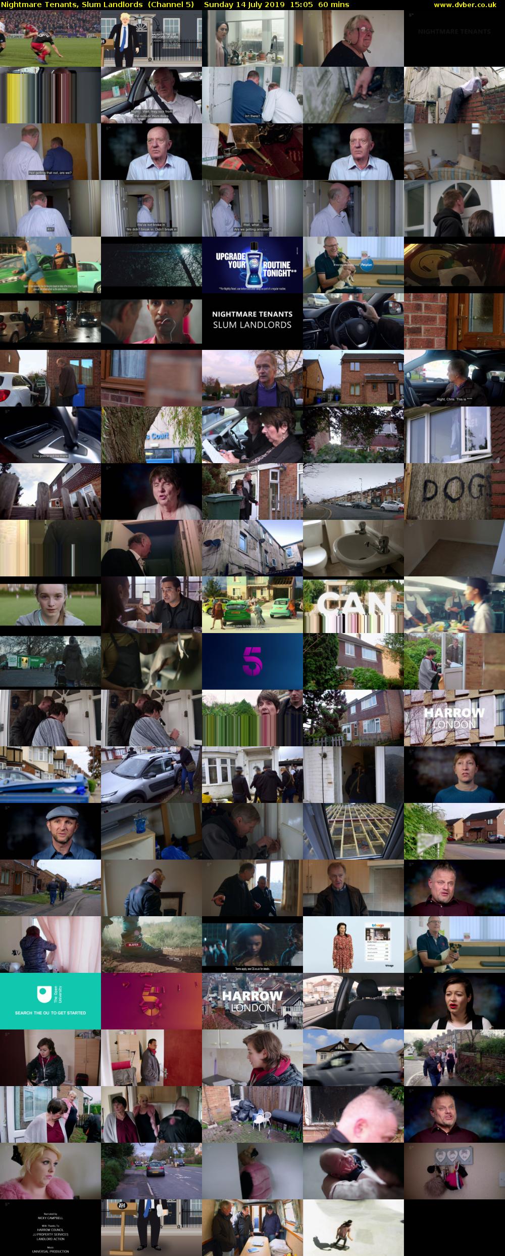 Nightmare Tenants, Slum Landlords  (Channel 5) Sunday 14 July 2019 15:05 - 16:05