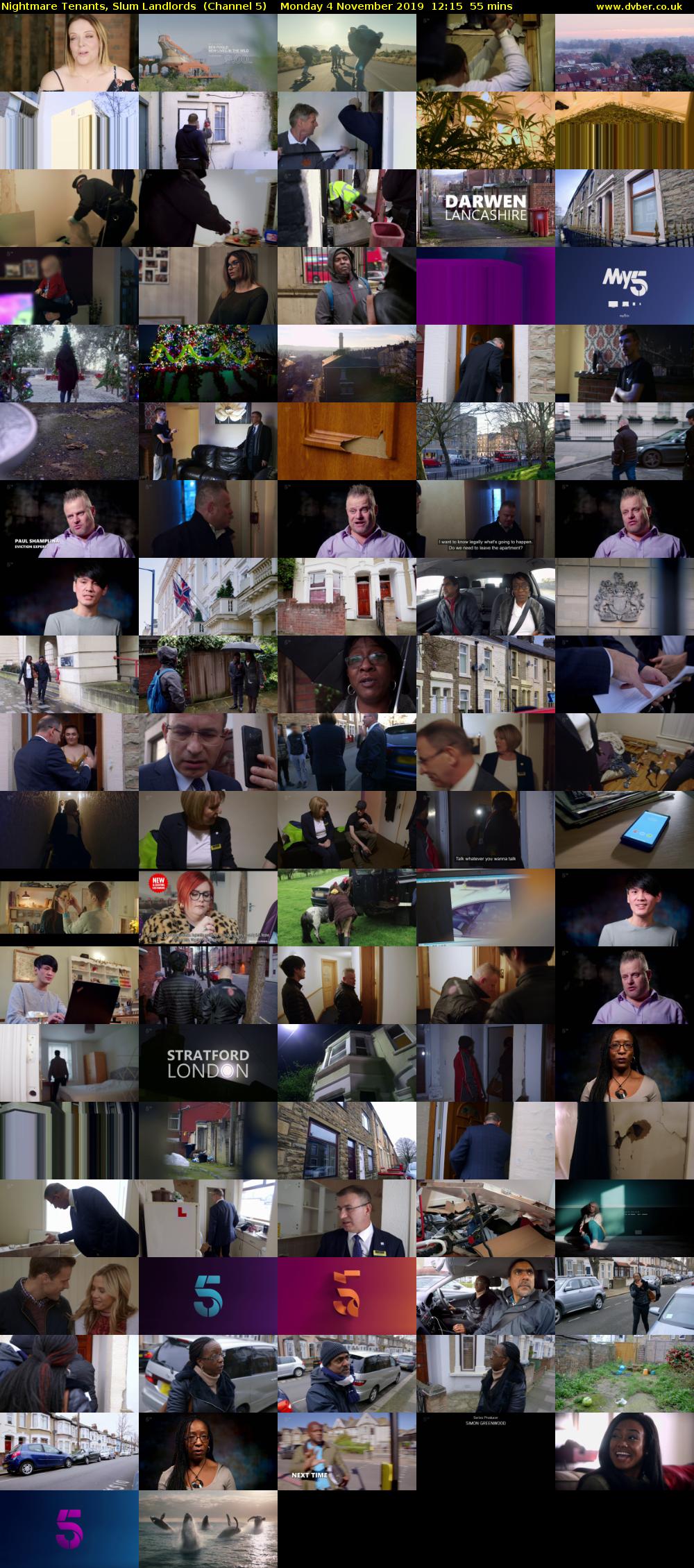 Nightmare Tenants, Slum Landlords  (Channel 5) Monday 4 November 2019 12:15 - 13:10