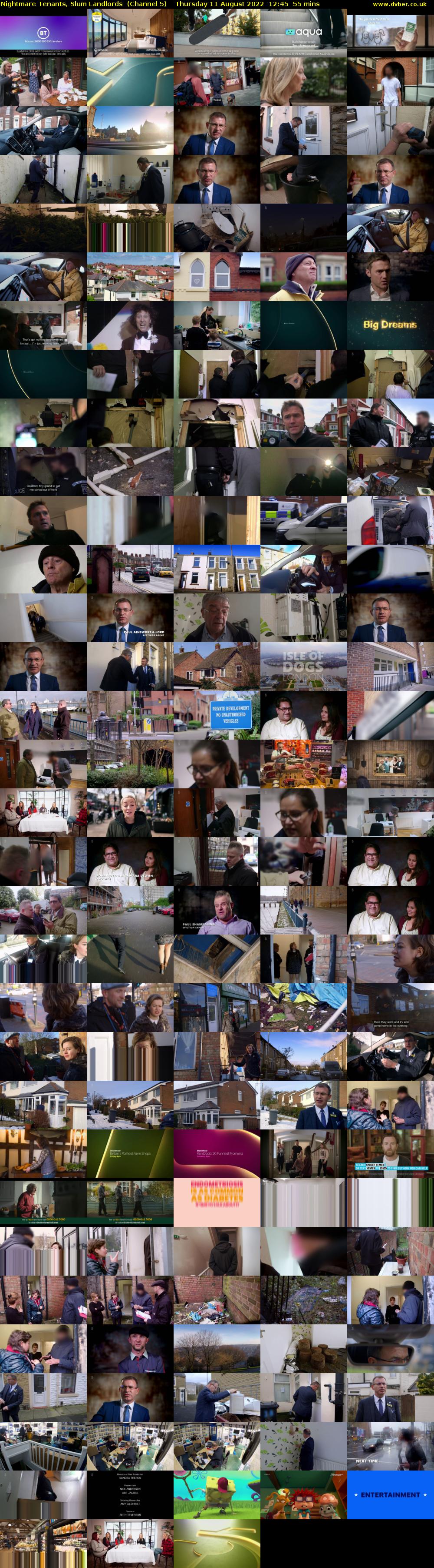 Nightmare Tenants, Slum Landlords  (Channel 5) Thursday 11 August 2022 12:45 - 13:40
