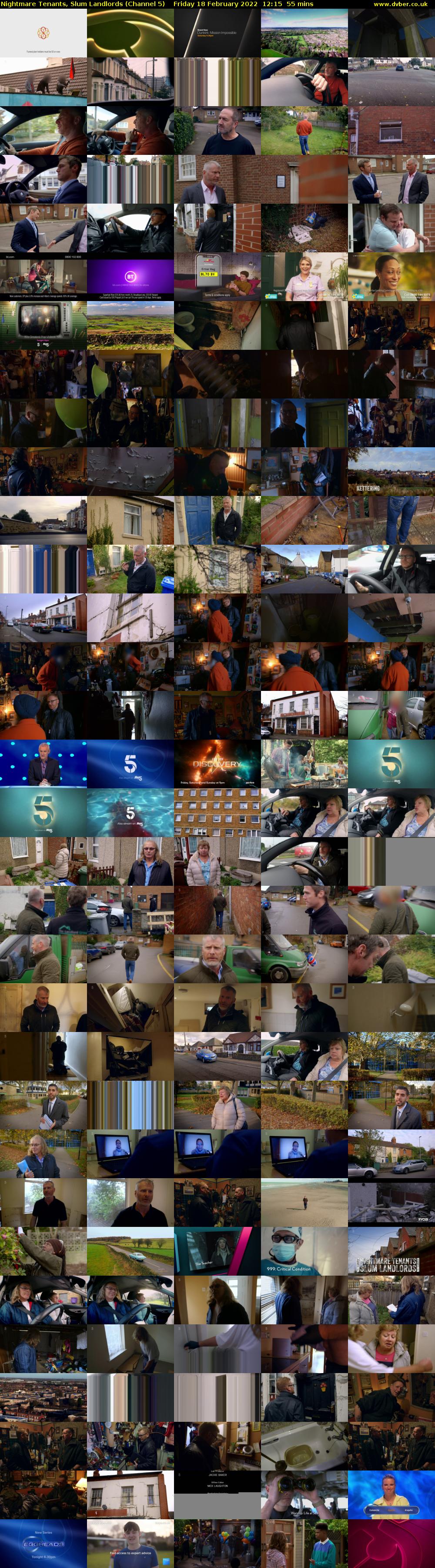 Nightmare Tenants, Slum Landlords (Channel 5) Friday 18 February 2022 12:15 - 13:10