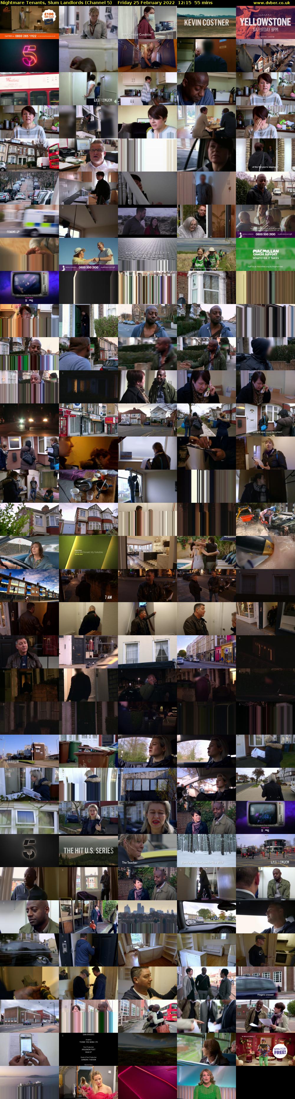 Nightmare Tenants, Slum Landlords (Channel 5) Friday 25 February 2022 12:15 - 13:10