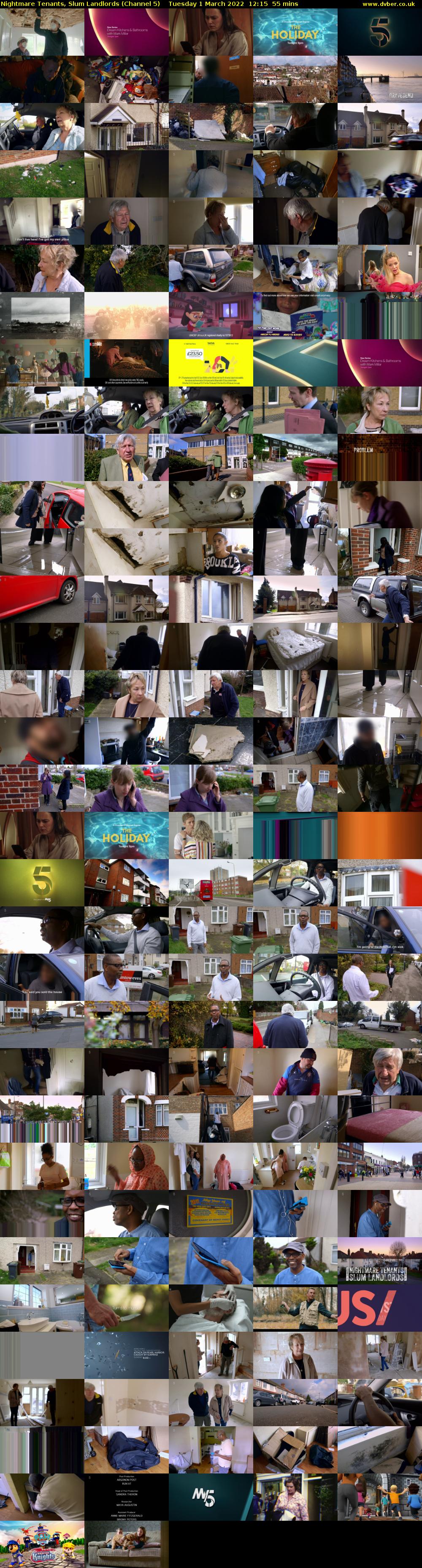 Nightmare Tenants, Slum Landlords (Channel 5) Tuesday 1 March 2022 12:15 - 13:10