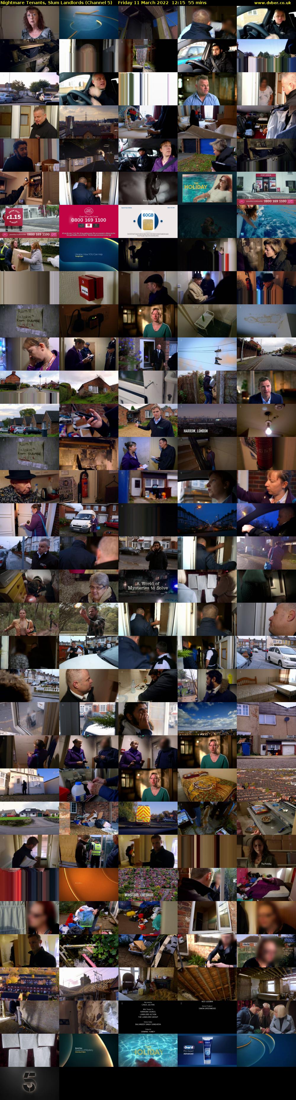 Nightmare Tenants, Slum Landlords (Channel 5) Friday 11 March 2022 12:15 - 13:10