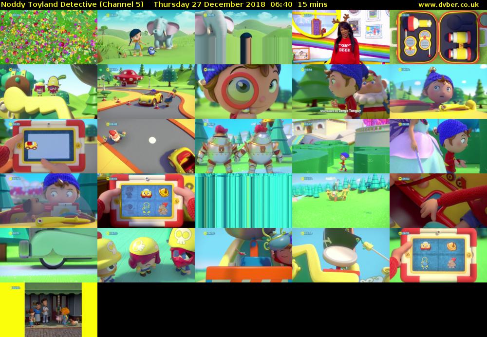 Noddy Toyland Detective (Channel 5) Thursday 27 December 2018 06:40 - 06:55