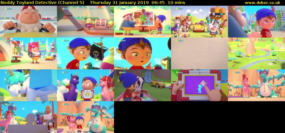 Noddy Toyland Detective (Channel 5) Thursday 31 January 2019 06:45 - 06:55