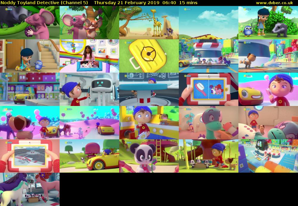 Noddy Toyland Detective (Channel 5) Thursday 21 February 2019 06:40 - 06:55