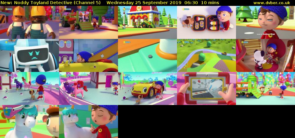Noddy Toyland Detective (Channel 5) Wednesday 25 September 2019 06:30 - 06:40