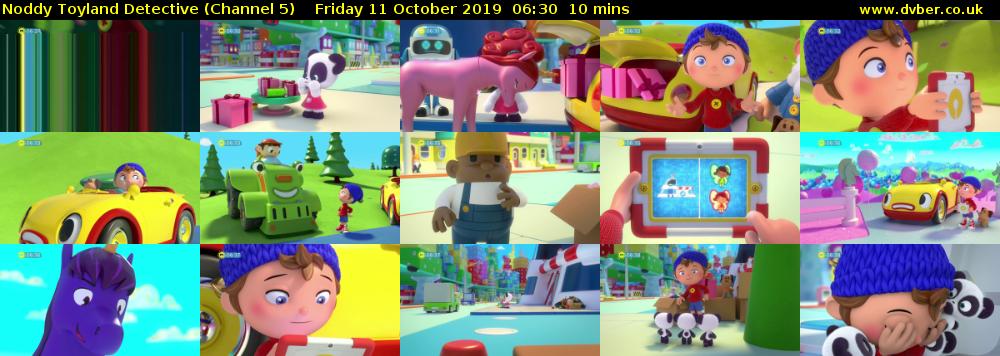 Noddy Toyland Detective (Channel 5) Friday 11 October 2019 06:30 - 06:40