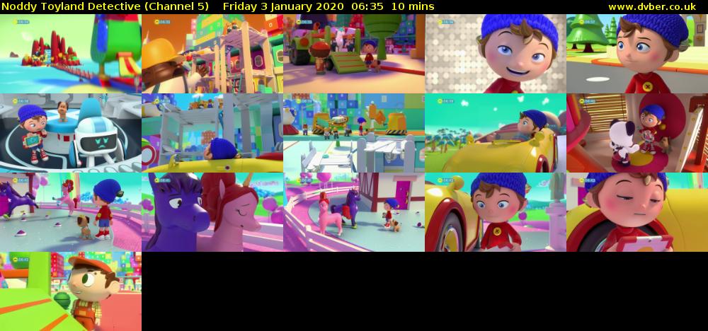 Noddy Toyland Detective (Channel 5) Friday 3 January 2020 06:35 - 06:45