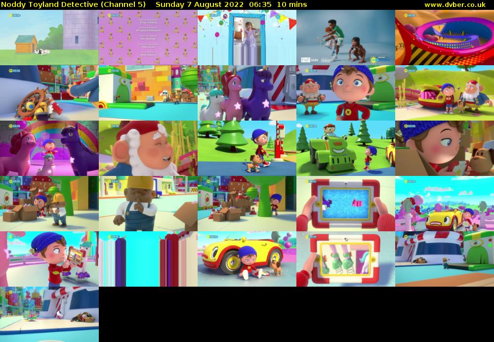 Noddy Toyland Detective (Channel 5) Sunday 7 August 2022 06:35 - 06:45