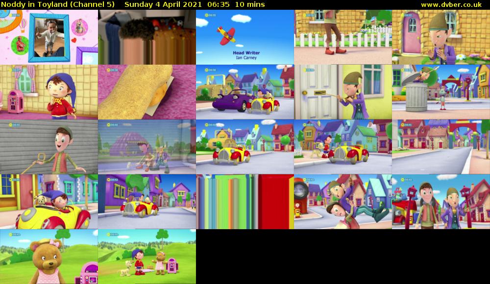 Noddy in Toyland (Channel 5) Sunday 4 April 2021 06:35 - 06:45