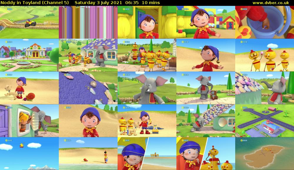 Noddy in Toyland (Channel 5) Saturday 3 July 2021 06:35 - 06:45