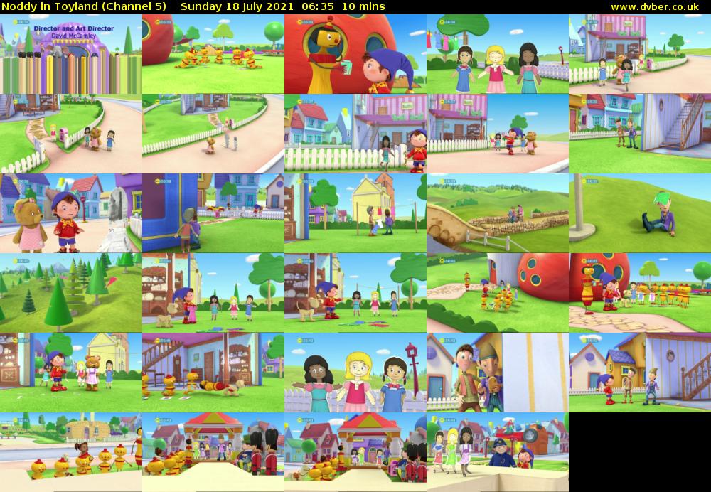 Noddy in Toyland (Channel 5) Sunday 18 July 2021 06:35 - 06:45