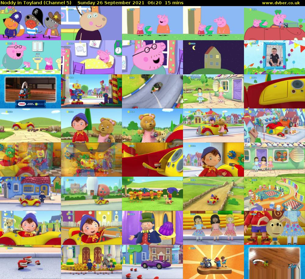 Noddy in Toyland (Channel 5) Sunday 26 September 2021 06:20 - 06:35