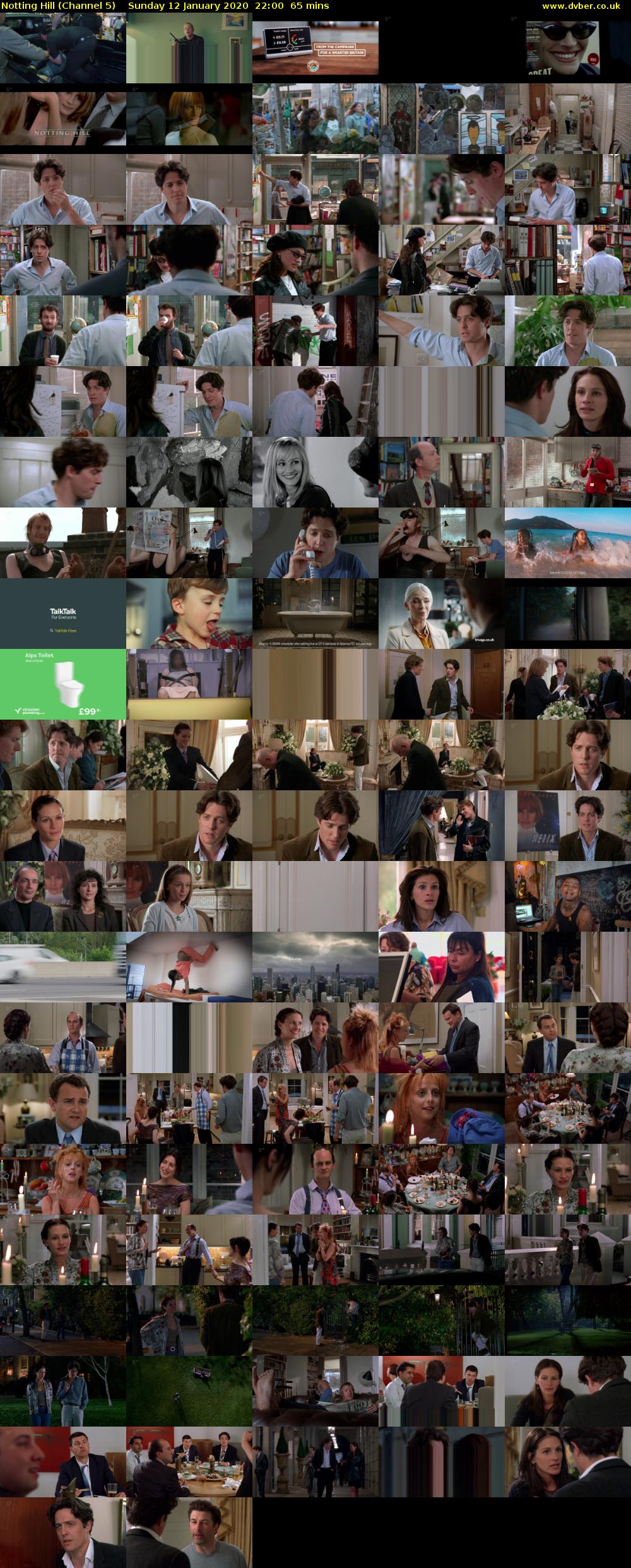 Notting Hill (Channel 5) Sunday 12 January 2020 22:00 - 23:05