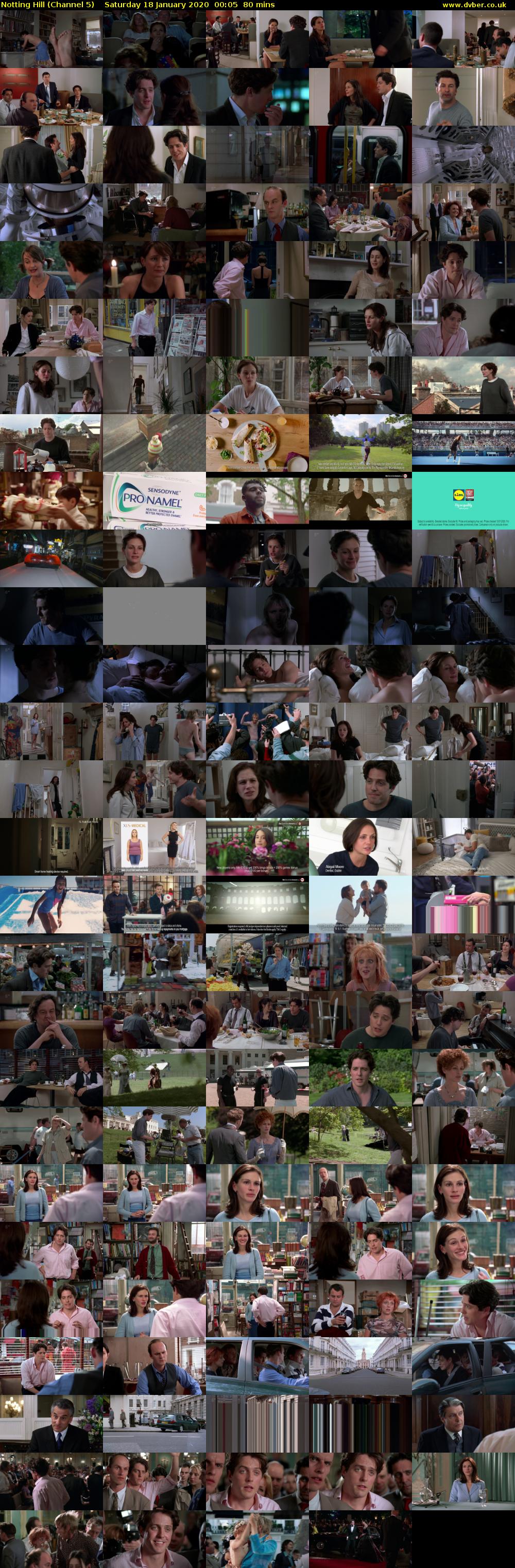 Notting Hill (Channel 5) Saturday 18 January 2020 00:05 - 01:25