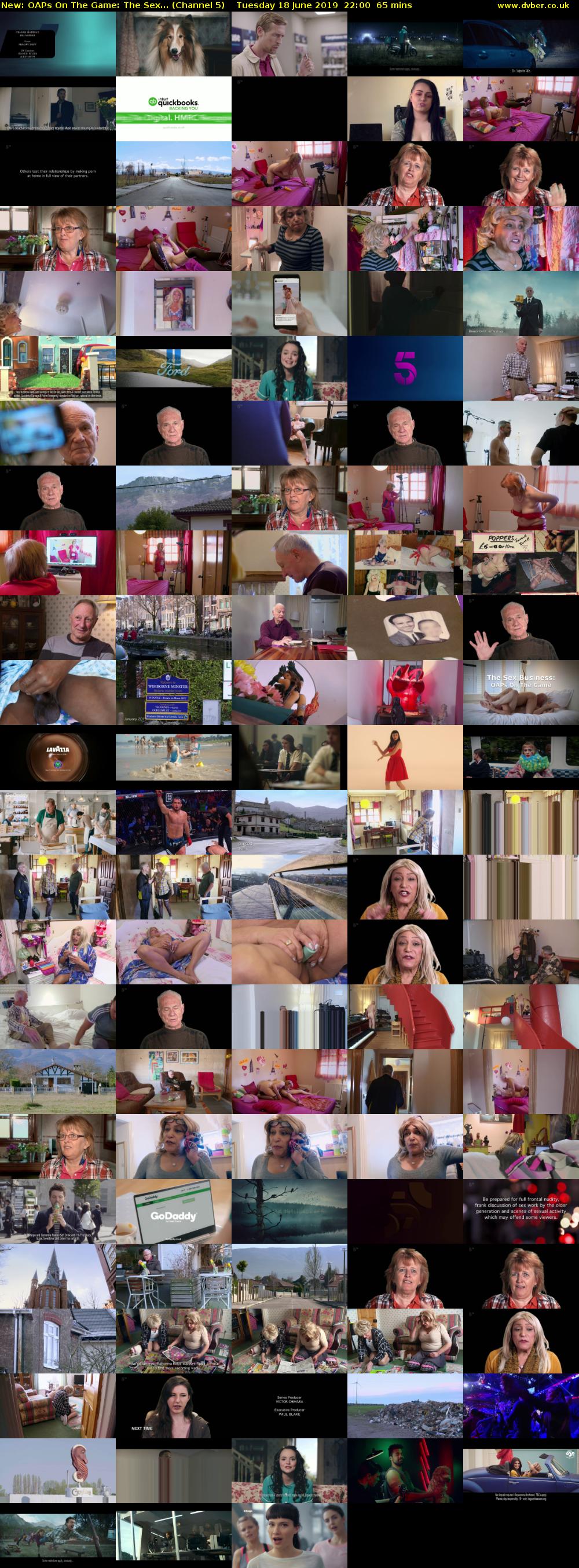 OAPs On The Game: The Sex... (Channel 5) Tuesday 18 June 2019 22:00 - 23:05