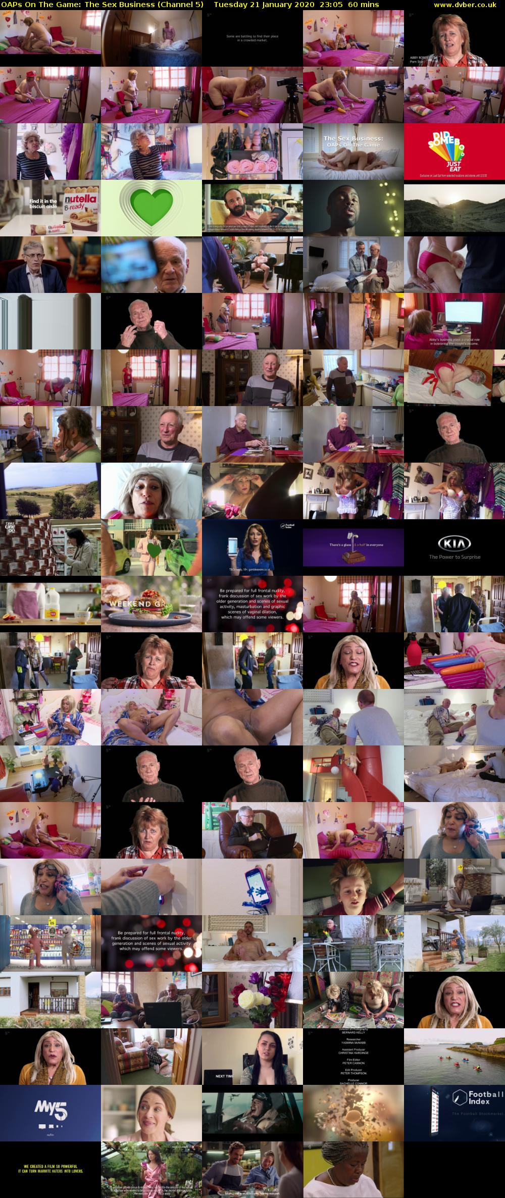 OAPs On The Game: The Sex Business (Channel 5) Tuesday 21 January 2020 23:05 - 00:05