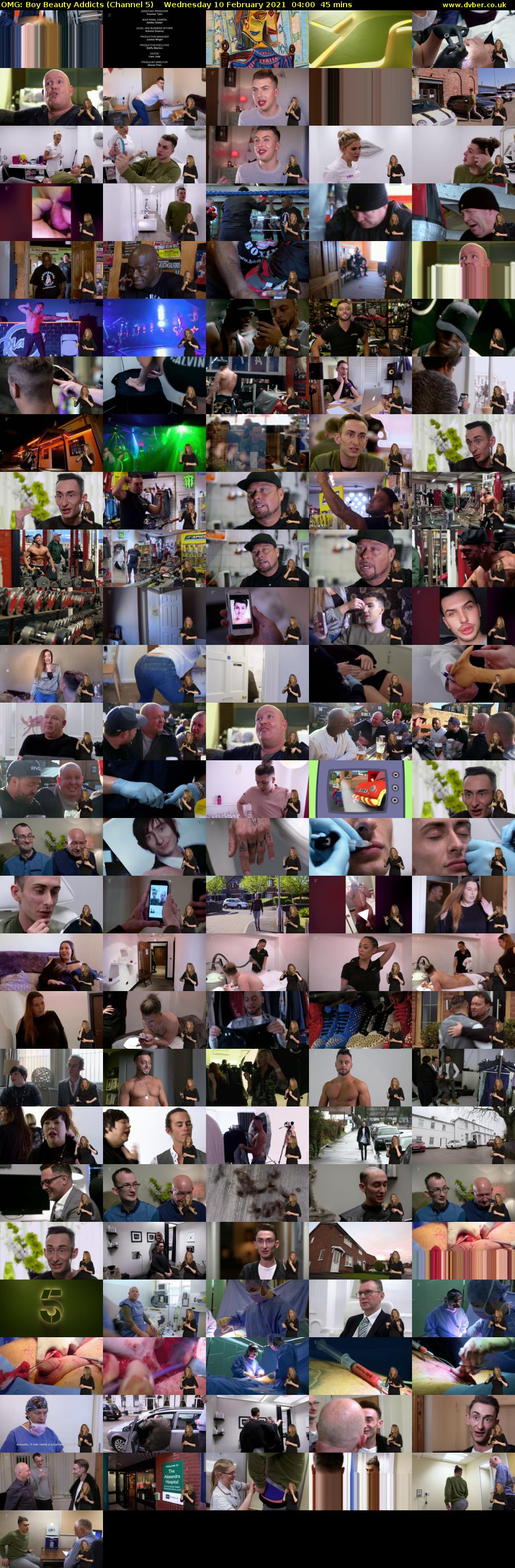 OMG: Boy Beauty Addicts (Channel 5) Wednesday 10 February 2021 04:00 - 04:45