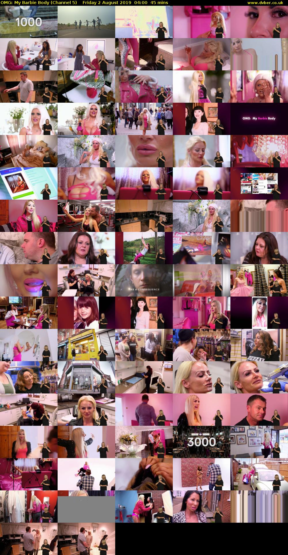 OMG: My Barbie Body (Channel 5) Friday 2 August 2019 04:00 - 04:45