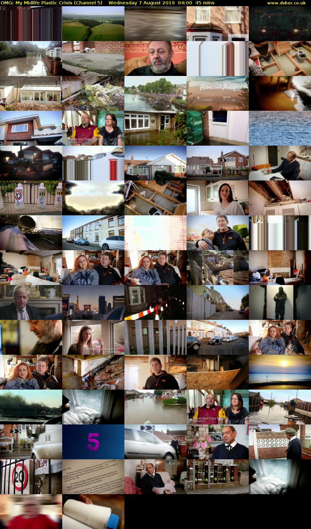 OMG: My Midlife Plastic Crisis (Channel 5) Wednesday 7 August 2019 04:00 - 04:45