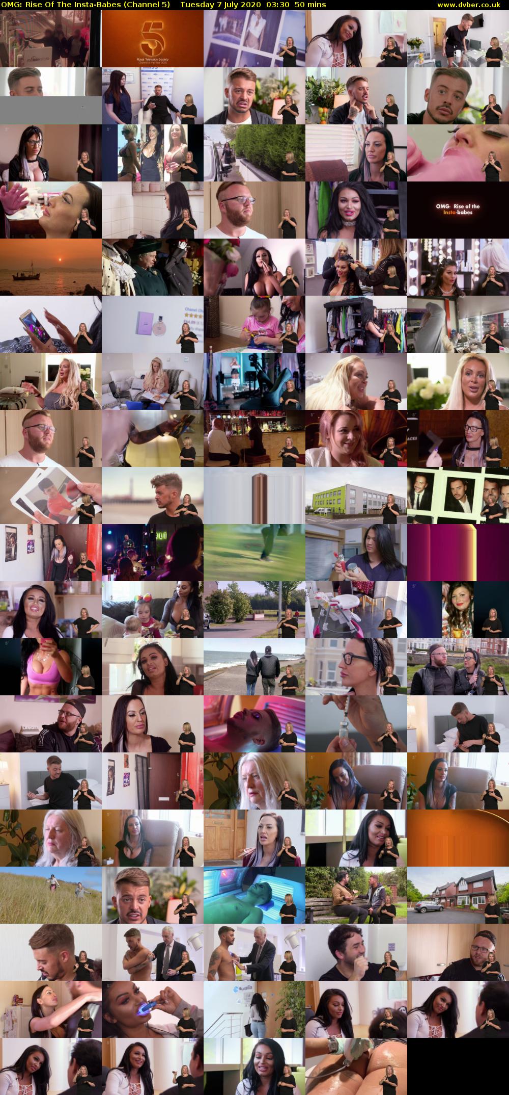 OMG: Rise Of The Insta-Babes (Channel 5) Tuesday 7 July 2020 03:30 - 04:20