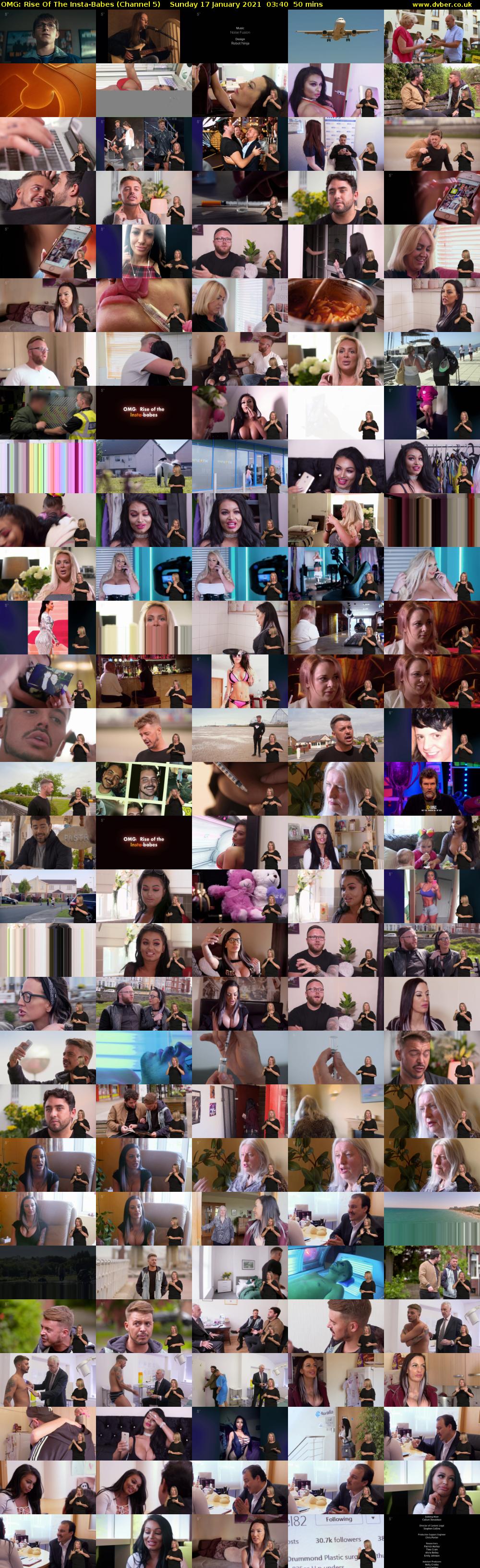 OMG: Rise Of The Insta-Babes (Channel 5) Sunday 17 January 2021 03:40 - 04:30