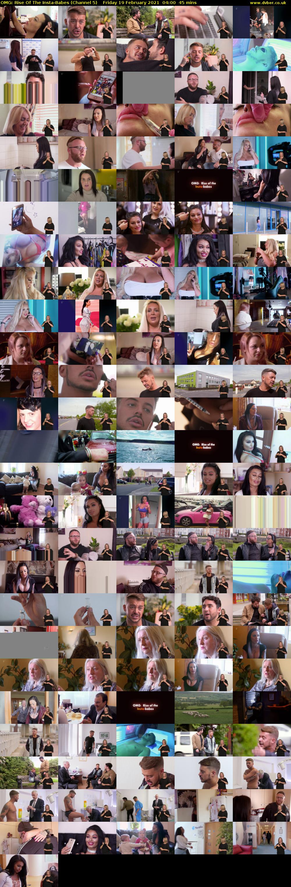 OMG: Rise Of The Insta-Babes (Channel 5) Friday 19 February 2021 04:00 - 04:45