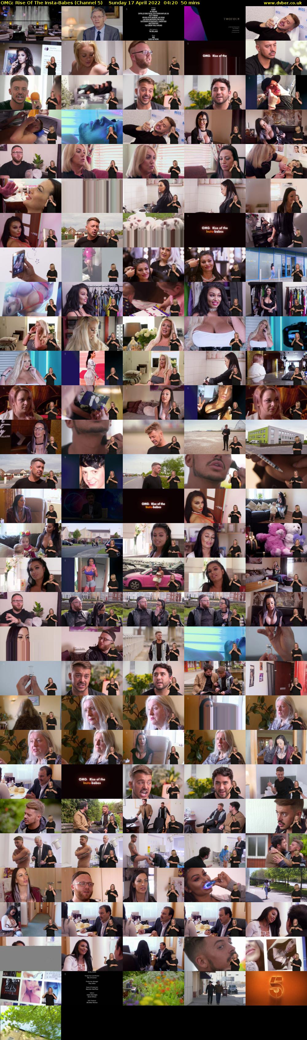 OMG: Rise Of The Insta-Babes (Channel 5) Sunday 17 April 2022 04:20 - 05:10