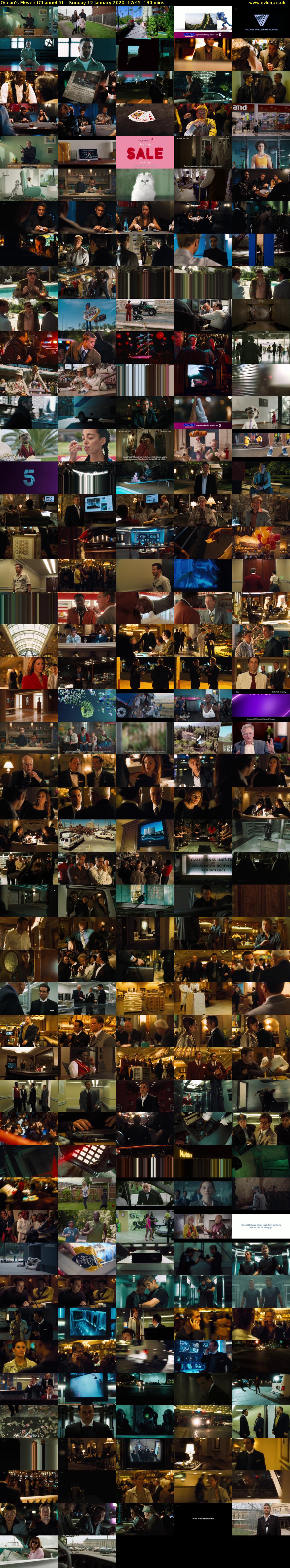 Ocean's Eleven (Channel 5) Sunday 12 January 2020 17:45 - 19:55