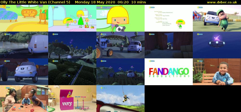 Olly The Little White Van (Channel 5) Monday 18 May 2020 06:20 - 06:30