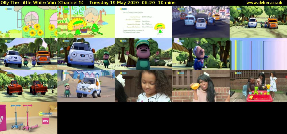 Olly The Little White Van (Channel 5) Tuesday 19 May 2020 06:20 - 06:30