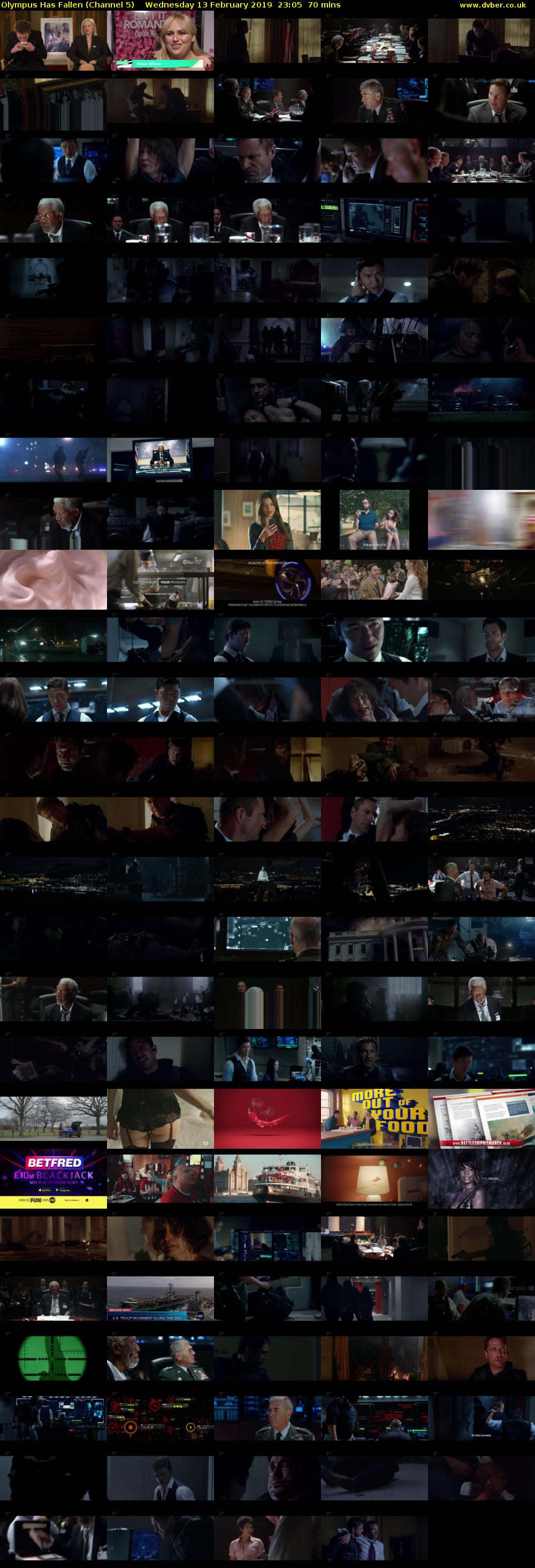 Olympus Has Fallen (Channel 5) Wednesday 13 February 2019 23:05 - 00:15