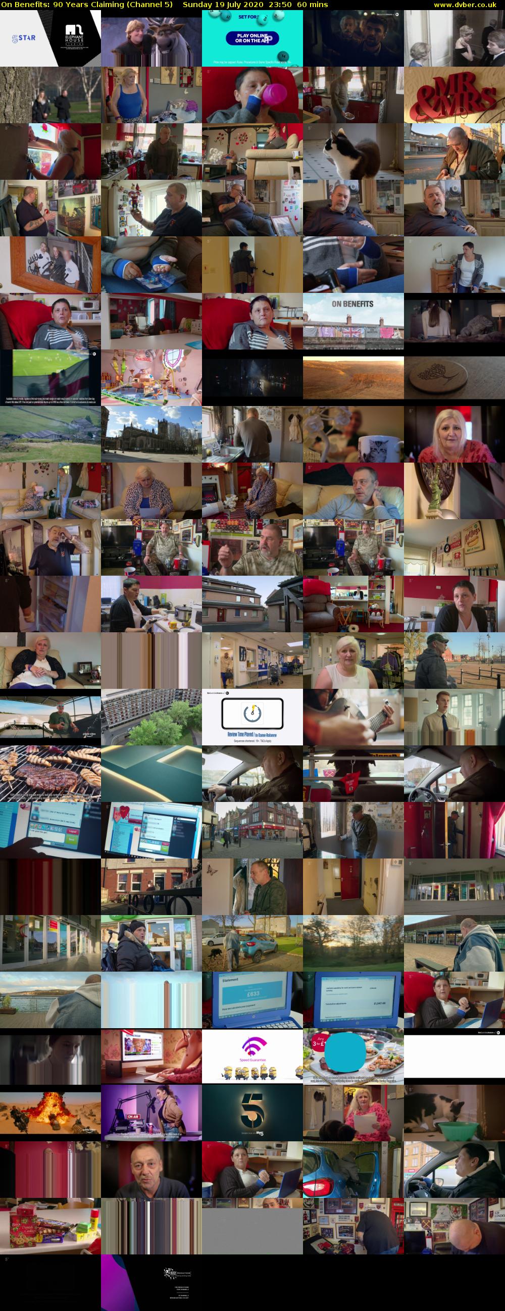 On Benefits: 90 Years Claiming (Channel 5) Sunday 19 July 2020 23:50 - 00:50