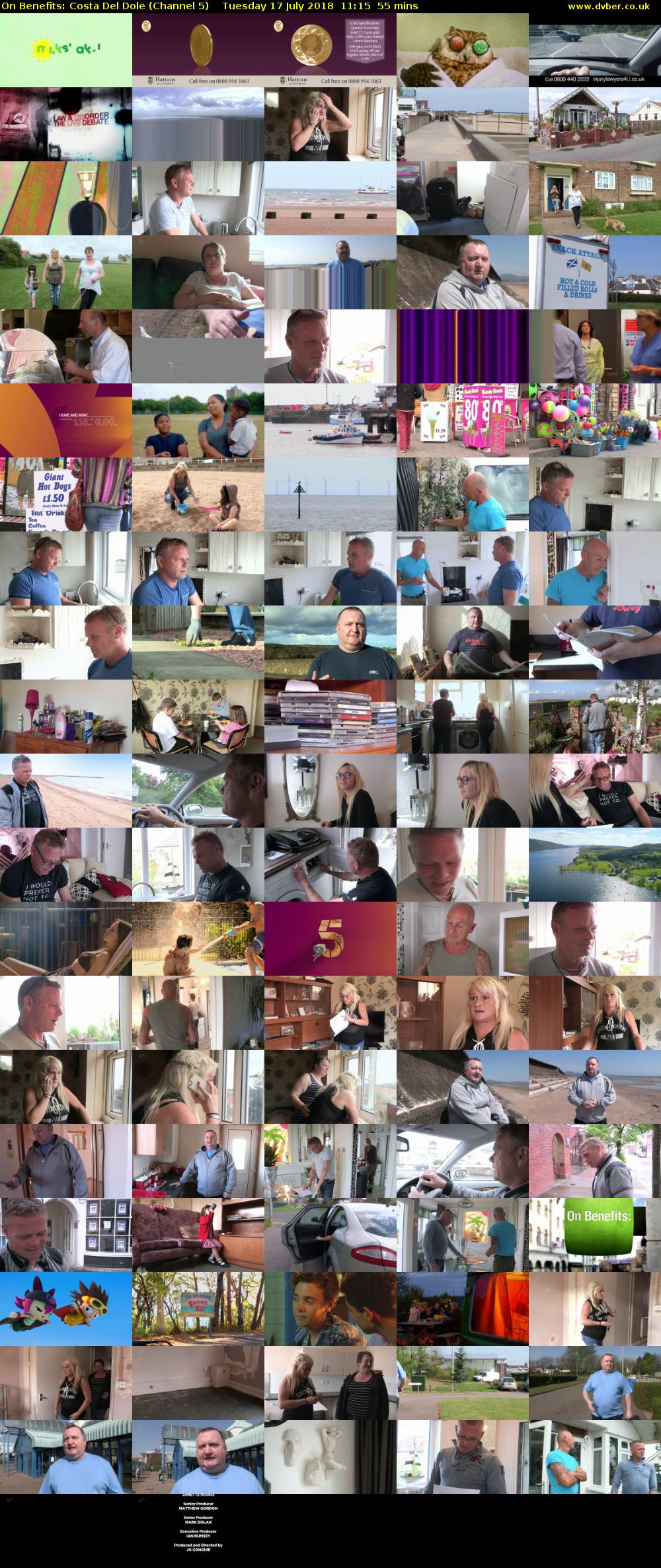 On Benefits: Costa Del Dole (Channel 5) Tuesday 17 July 2018 11:15 - 12:10