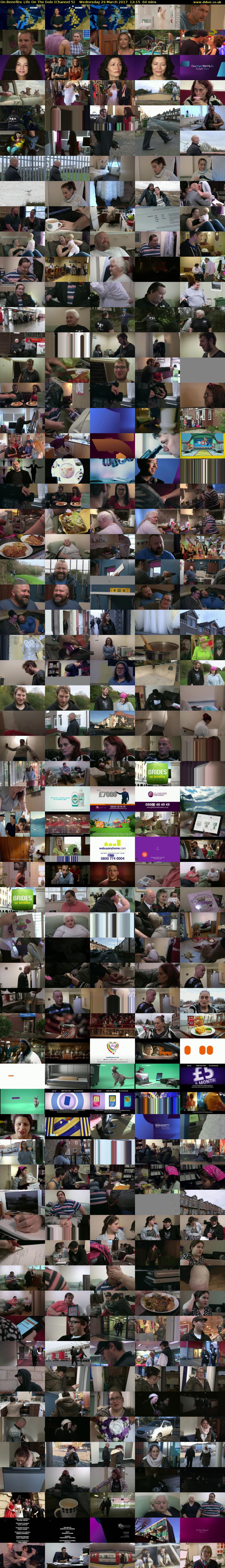 On Benefits: Life On The Dole (Channel 5) Wednesday 29 March 2017 12:15 - 13:15