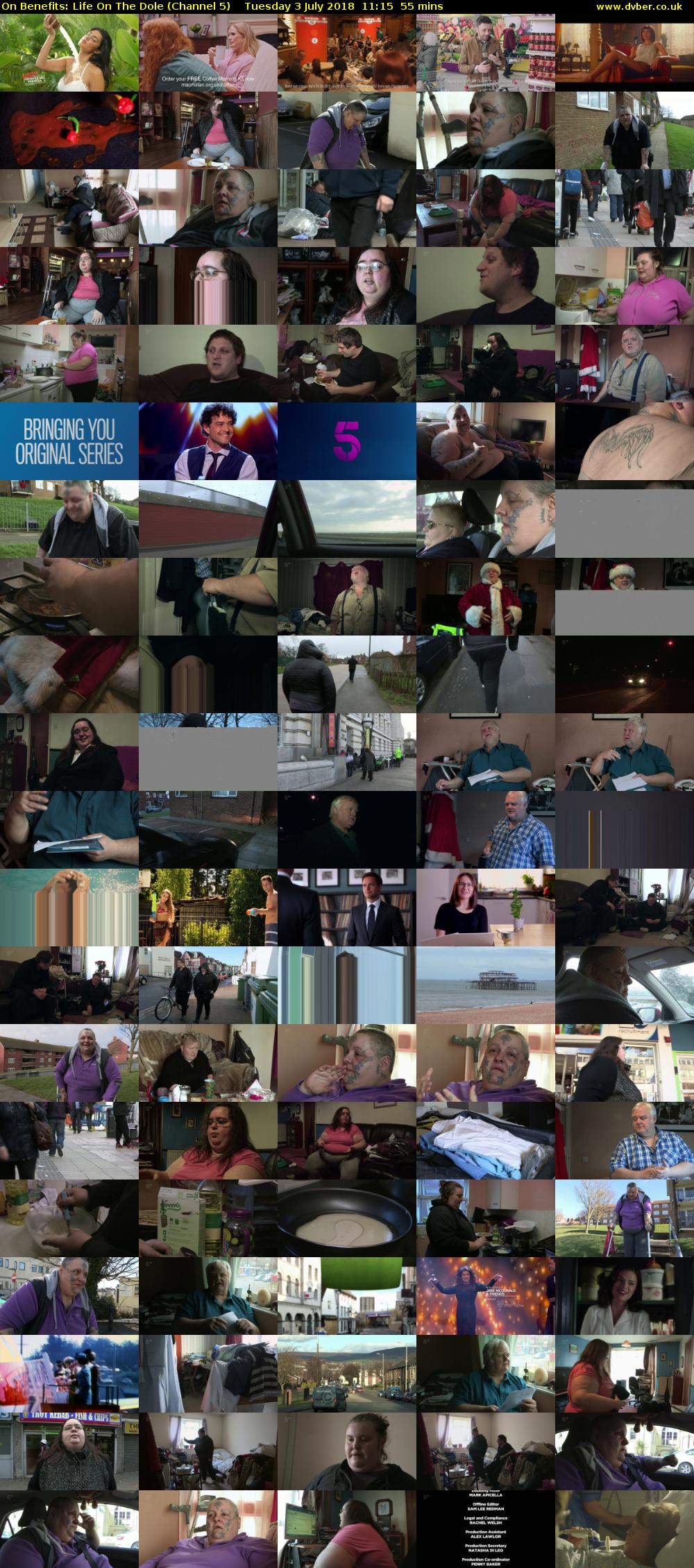 On Benefits: Life On The Dole (Channel 5) Tuesday 3 July 2018 11:15 - 12:10