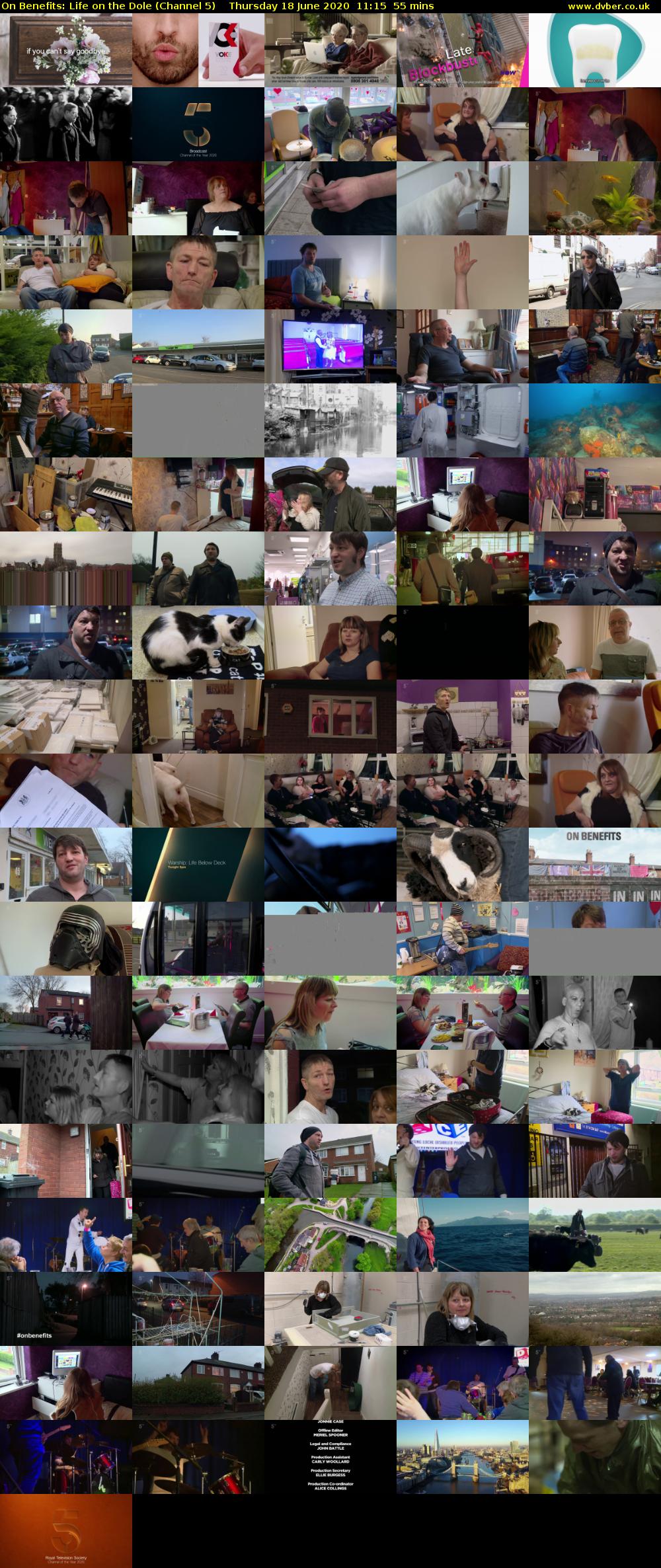 On Benefits: Life on the Dole (Channel 5) Thursday 18 June 2020 11:15 - 12:10