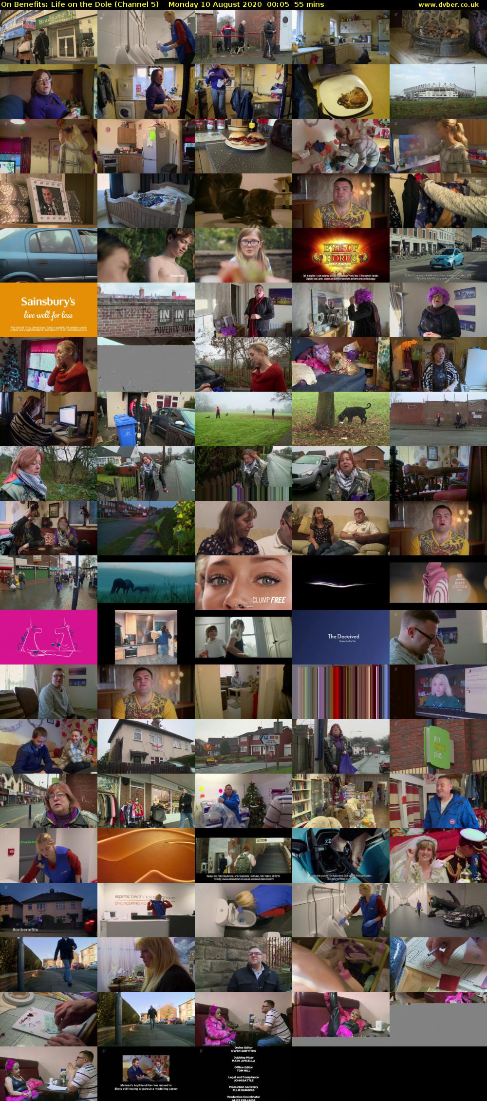 On Benefits: Life on the Dole (Channel 5) Monday 10 August 2020 00:05 - 01:00