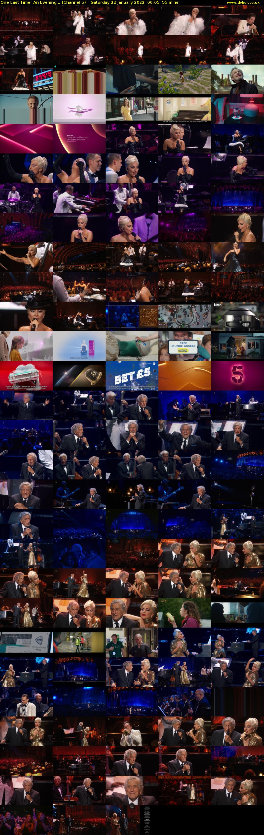 One Last Time: An Evening... (Channel 5) Saturday 22 January 2022 00:05 - 01:00